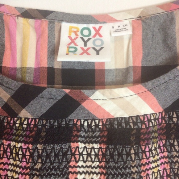ROXY Plaid Dress/Cover up Size Small - Picture 12 of 12